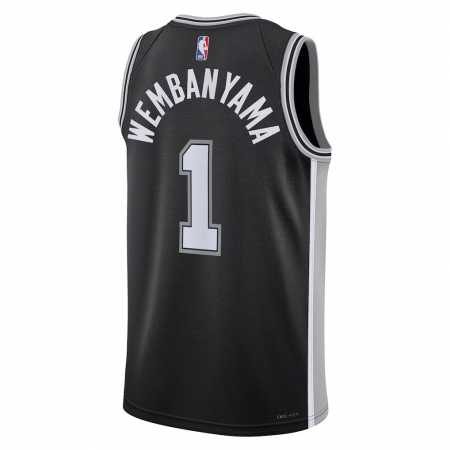 Nike San Antonio Spurs Victor Wembanyama Black Jersey - Icon Edition