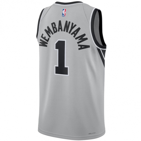 Jordan Brand San Antonio Spurs Victor Wembanyama Silver Jersey - Statement Edition