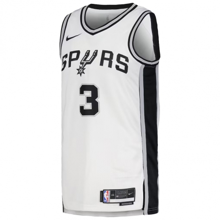 Nike San Antonio Spurs Keldon Johnson White Jersey - Association Edition