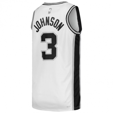 Nike San Antonio Spurs Keldon Johnson White Jersey - Association Edition