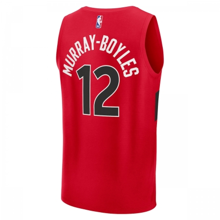 Fanatics Toronto Raptors Collin Murray-Boyles Red Fast Break Jersey - Icon Edition