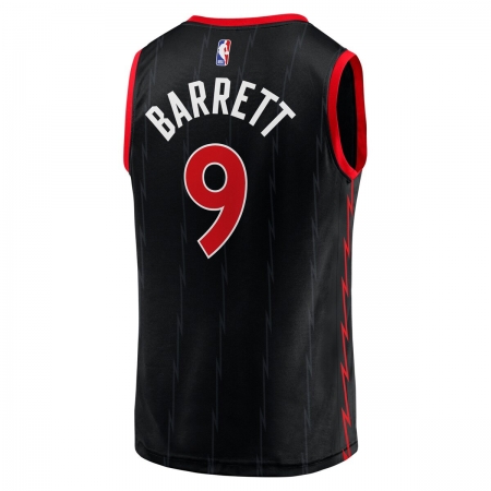 Fanatics Toronto Raptors RJ Barrett Black Fast Break Jersey - Statement Edition