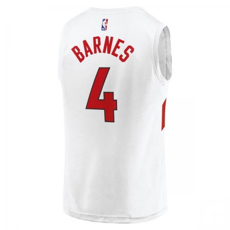 Fanatics Toronto Raptors Scottie Barnes White Fast Break Jersey - Association Edition