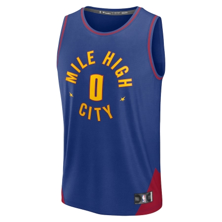 Fanatics Denver Nuggets Christian Braun Blue Fast Break Player Jersey - Statement Edition
