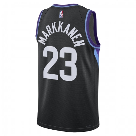 Jordan Brand Utah Jazz Lauri Markkanen Black Jersey - Statement Edition