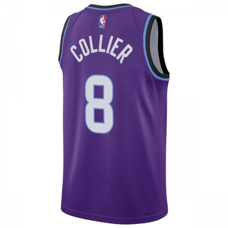 Nike Utah Jazz Isaiah Collier Purple Jersey - Icon Edition