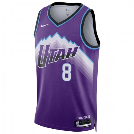 Nike Utah Jazz Isaiah Collier Purple Jersey - Icon Edition