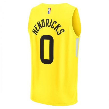 Fanatics Utah Jazz Taylor Hendricks Yellow Fast Break Jersey - Icon Edition