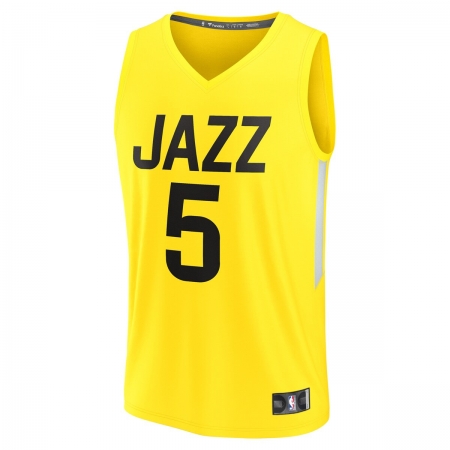 Fanatics Utah Jazz Cody Williams Yellow Jersey - Icon Edition