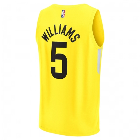 Fanatics Utah Jazz Cody Williams Yellow Jersey - Icon Edition