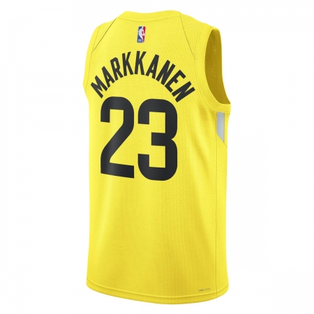 Nike Utah Jazz Lauri Markkanen Gold Jersey - Icon Edition