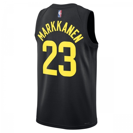 Jordan Brand Utah Jazz Lauri Markkanen Black Jersey - Statement Edition