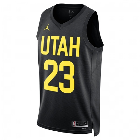 Jordan Brand Utah Jazz Lauri Markkanen Black Jersey - Statement Edition