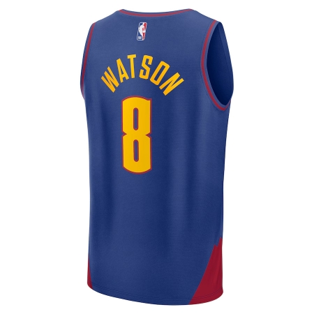 Fanatics Denver Nuggets Peyton Watson Blue Fast Break Player Jersey - Statement Edition