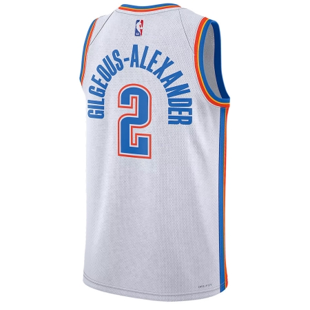 Nike Oklahoma City Thunder Shai Gilgeous-Alexander White Jersey - Association Edition