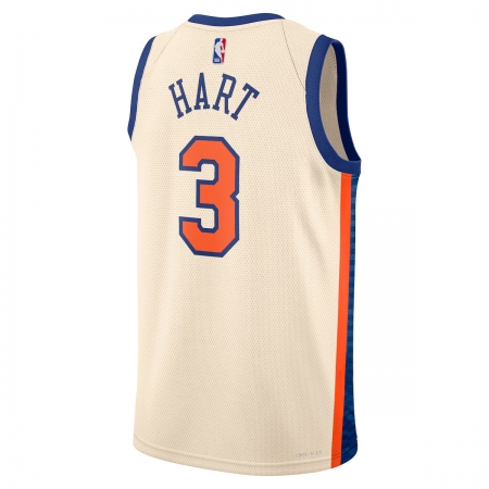 Nike New York Knicks Josh Hart Cream Jersey - City Edition