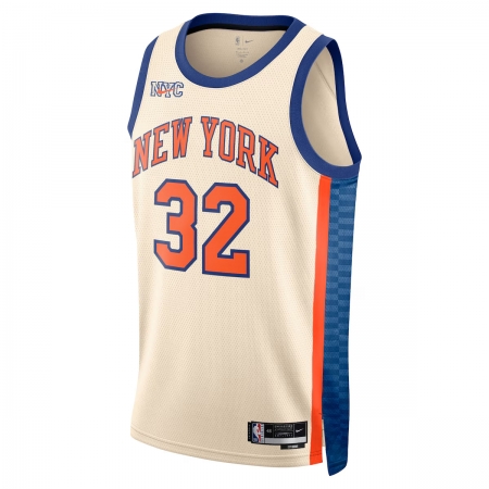 Nike New York Knicks Karl-Anthony Towns Cream Jersey - City Edition