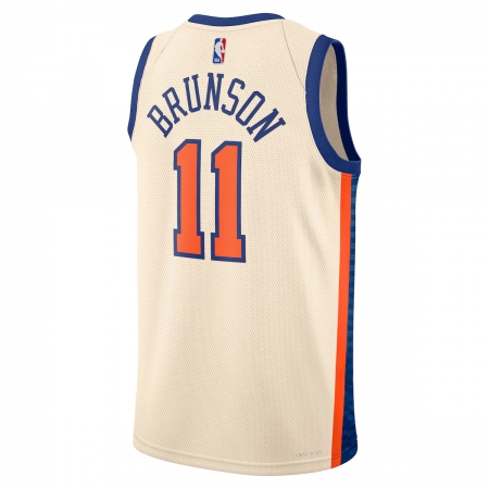 Nike New York Knicks Jalen Brunson Cream Jersey - City Edition