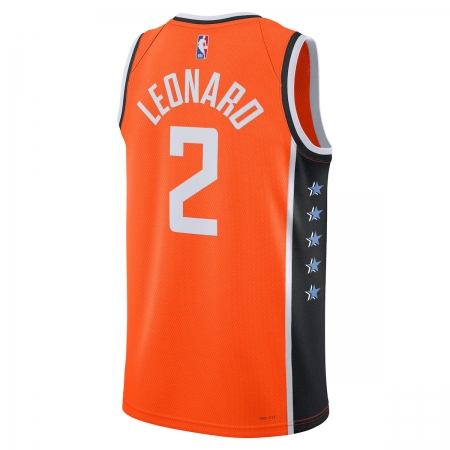Nike LA Clippers Kawhi Leonard Orange Jersey - City Edition