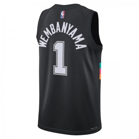 Nike San Antonio Spurs Victor Wembanyama Black Jersey - City Edition