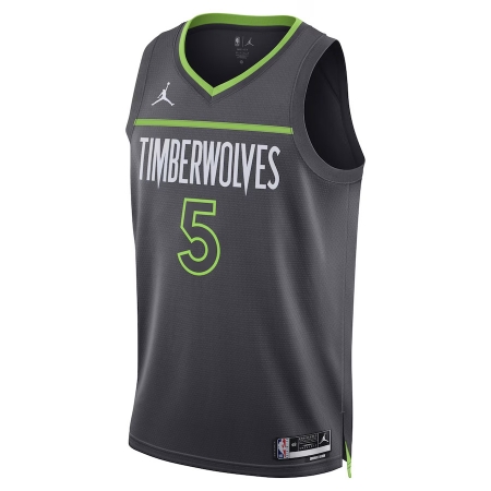 Jordan Brand Minnesota Timberwolves Anthony Edwards Charcoal Jersey - Statement Edition