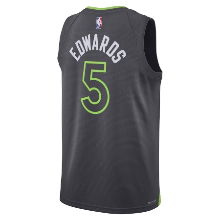 Jordan Brand Minnesota Timberwolves Anthony Edwards Charcoal Jersey - Statement Edition