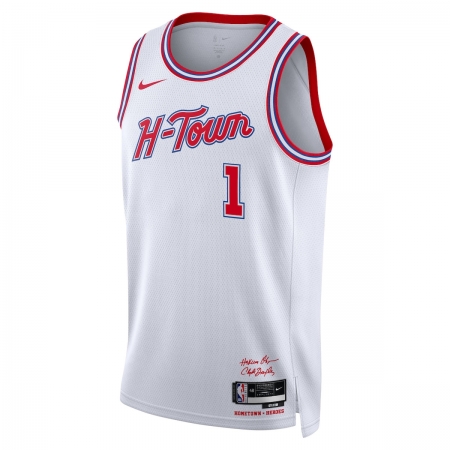 Nike Houston Rockets Amen Thompson White Jersey - City Edition