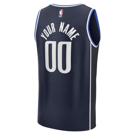 Fanatics Dallas Mavericks Navy Fast Break Jersey - Statement Edition