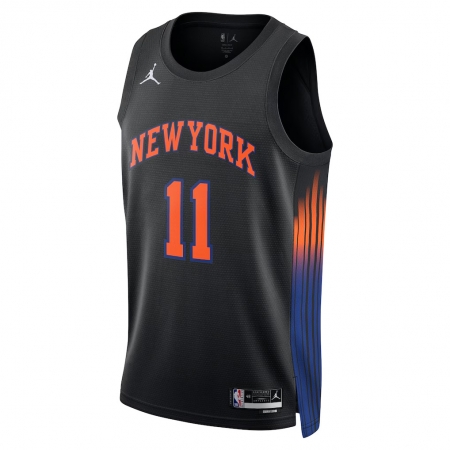 Jordan Brand New York Knicks Jalen Brunson Black Jersey - Statement Edition