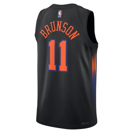 Jordan Brand New York Knicks Jalen Brunson Black Jersey - Statement Edition