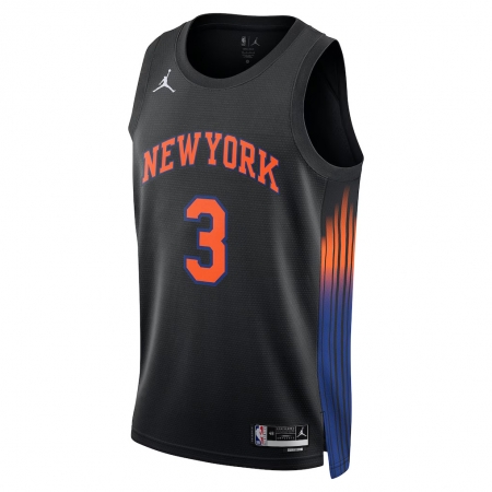 Jordan Brand New York Knicks Josh Hart Black Jersey - Statement Edition