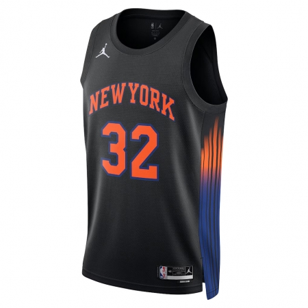 Jordan Brand New York Knicks Karl-Anthony Towns Black Jersey - Statement Edition
