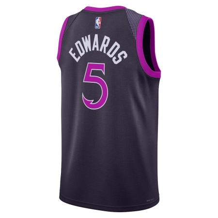 Nike Minnesota Timberwolves Anthony Edwards Purple Jersey - City Edition