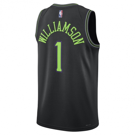 Nike New Orleans Pelicans Zion Williamson Black Jersey - City Edition