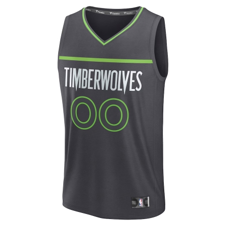 Fanatics Minnesota Timberwolves Terrence Shannon Jr. Charcoal Fast Break Player Jersey - Statement Edition