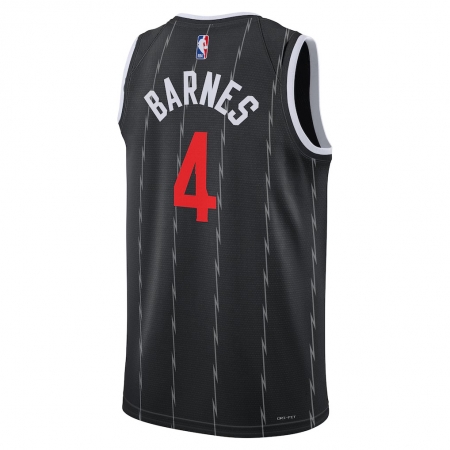 Nike Toronto Raptors Scottie Barnes Black Jersey - City Edition