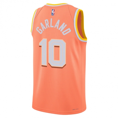 Nike Cleveland Cavaliers Darius Garland Orange Jersey - City Edition