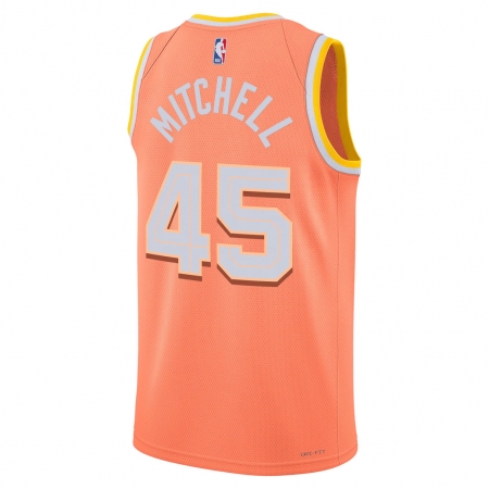 Nike Cleveland Cavaliers Donovan Mitchell Orange Jersey - City Edition