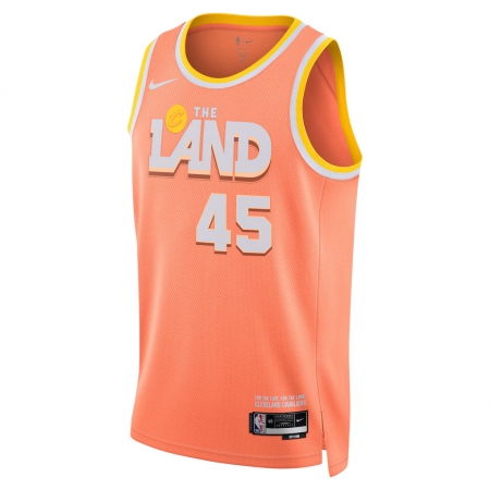 Nike Cleveland Cavaliers Donovan Mitchell Orange Jersey - City Edition