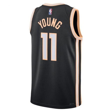 Nike Atlanta Hawks Trae Young Black Jersey - City Edition