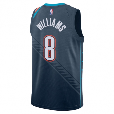 Nike Oklahoma City Thunder Jalen Williams Navy Jersey - City Edition