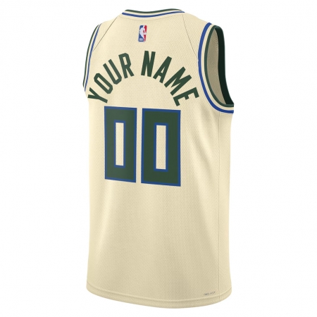 Nike Milwaukee Bucks Cream City Edition Jersey