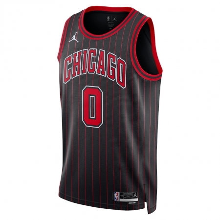 Jordan Brand Chicago Bulls Coby White Black Jersey - Statement Edition