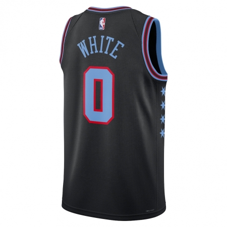 Nike Chicago Bulls Coby White Black Jersey - City Edition