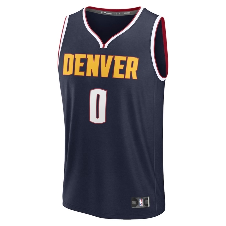 Fanatics Denver Nuggets Christian Braun Navy Fast Break Player Jersey - Icon Edition