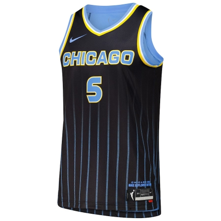 Nike Chicago Sky Angel Reese Black WNBA Draft - Top Player Finished Explorer Jersey