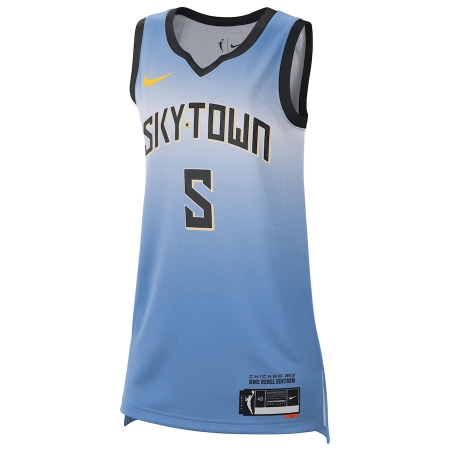 Nike Chicago Sky Angel Reese Light Blue Rebel Edition Player Jersey